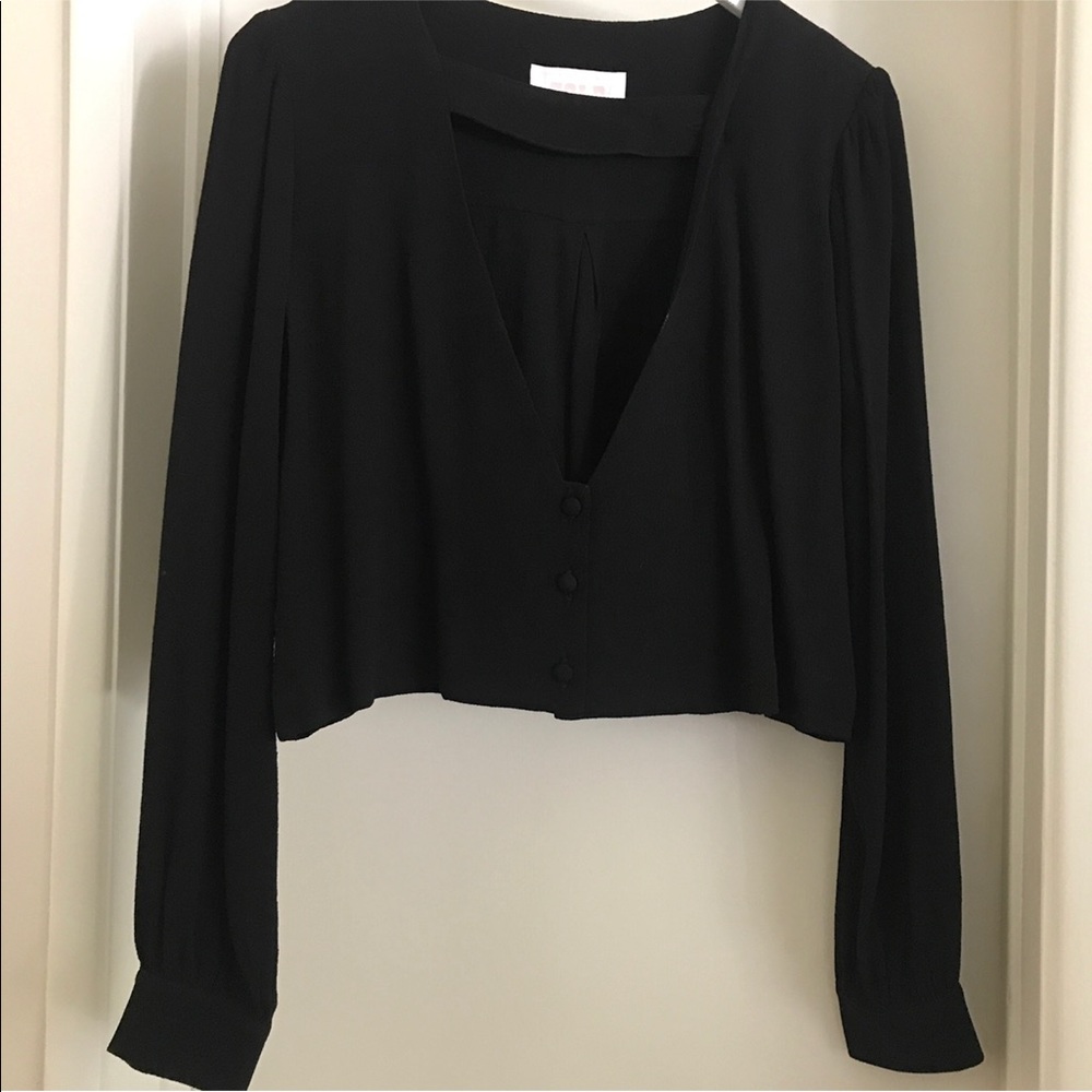 Stone cold fox black blouse